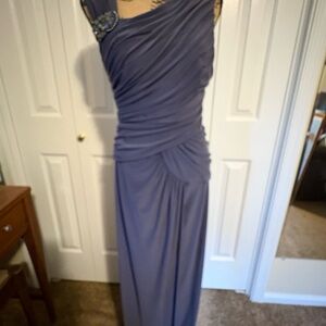 Adrianna Papell One Shoulder Purple Dress